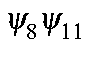 $\psi_8\psi_{11}$