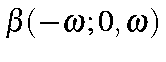 $beta(-omega