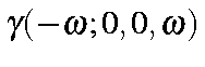 $gamma(-omega