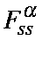 $\displaystyle F_{ss}^{\alpha}$