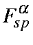 $\displaystyle F_{sp}^{\alpha}$