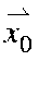 $\stackrel{\rightharpoonup}{x_0}$